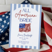 All American Bride Bachelorette Invitation 招待状