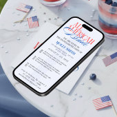 All American Bride Bachelorette Weekend Itinerary  招待状