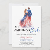 All American Bride Bridal Shower Invitation 招待状 (正面)