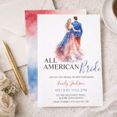 All American Bride Bridal Shower Invitation 招待状