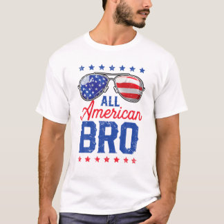 All American Bro 4th Of 7月メンズファミリーマッチングS Tシャツ