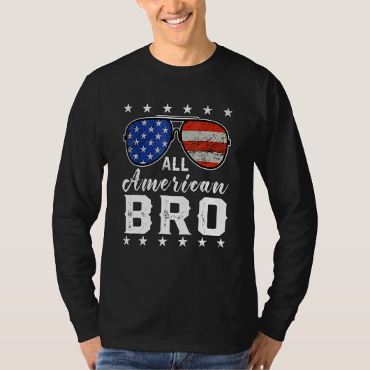 All American Bro 4th Of 7月Men family Matching S Tシャツ (正面)