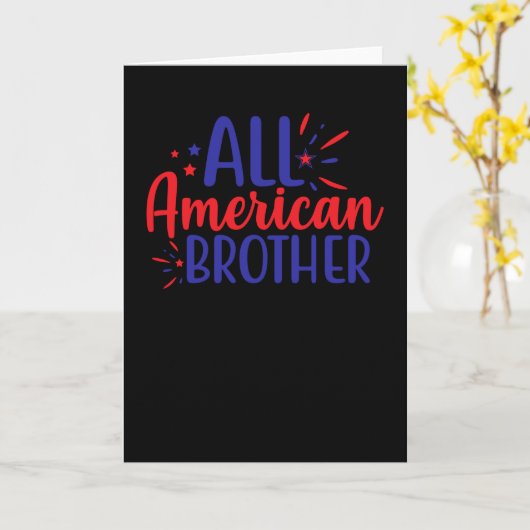 All American Brother カード (黄色い花)