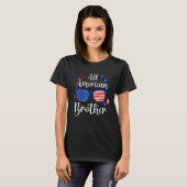 All American Brother 4th of July Memorial Day Fire Tシャツ (正面フル)