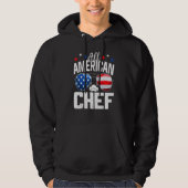 All American Chef 4th Of July American Flag パーカ (正面)