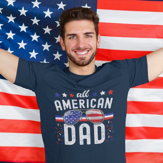 All American Dad 4th of July Tシャツ