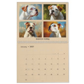 All-American Dog Breeds 4 Per Page Custom Photo カレンダー (1月 2027)