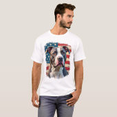 ALL AMERICAN DOG-lovers pit bul (2) Tシャツ (正面フル)