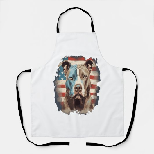 ALL AMERICAN DOG-lovers pit bull 1 エプロン (正面)