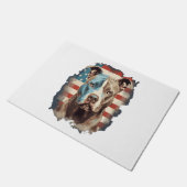 ALL AMERICAN DOG-lovers pit bull 1 ドアマット (アングル)