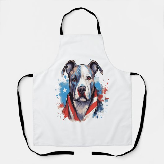 ALL AMERICAN DOG-lovers pit bull 2 エプロン (正面)