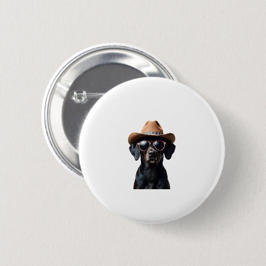 ALL AMERICAN DOG-lovers pit bull (3) 缶バッジ (正面&裏面)