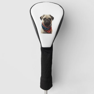 ALL AMERICAN DOG-lovers Pug 2 ゴルフヘッドカバー