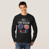 All American FARMER USA Flag 4th of July Sunglasse Tシャツ (正面フル)