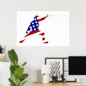 All-American Fencer / Fencing ポスター (ホームオフィス)