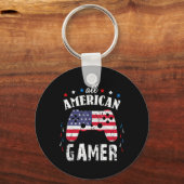 All American Gamer Patriotic Video Game 7月4日 キーホルダー (正面)