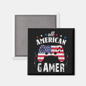 All American Gamer Patriotic Video Game 7月4日 マグネット (正面/裏面)
