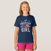 All American Girl 4th July  Tシャツ (正面フル)