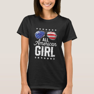 All American Girl 4th of 7月ファミリーマッチング Tシャツ