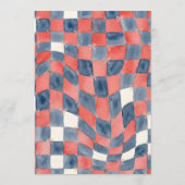 All American Girl 4th of July Baby shower 招待状 (裏面)