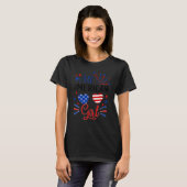 All American Girl Patriotic July 4th  Kids Tシャツ (正面フル)