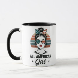 All American Girl Patriotic Mug マグカップ