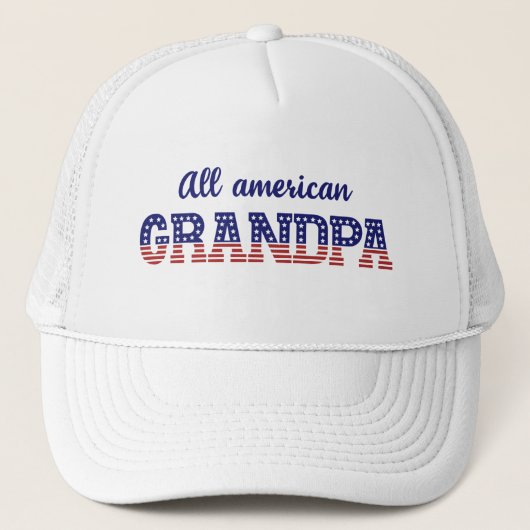 All American Grandpa USA 7月4日お祝い キャップ (正面)