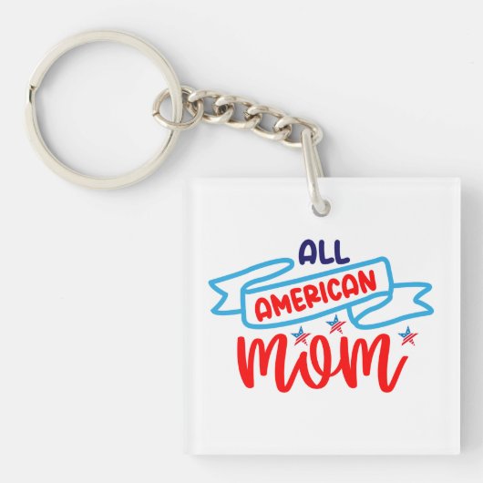 All American Momボタン キーホルダー (正面)
