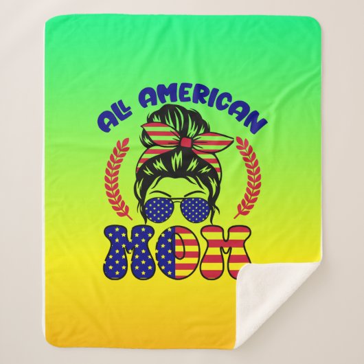 All American Mom-32169 シェルパブランケット (正面)