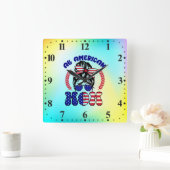 All American Mom-32169 スクエア壁時計 (ホーム)