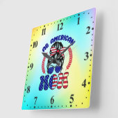 All American Mom-32169 スクエア壁時計 (傾斜)