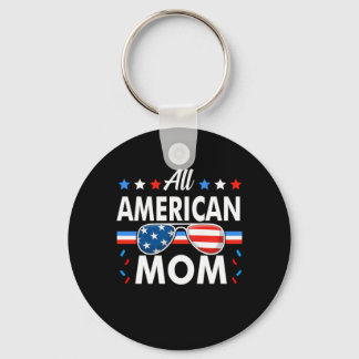 All American Mom 4th of 7月ファミリーマッチング キーホルダー