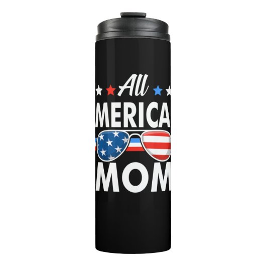 All American Mom 4th of 7月ファミリーマッチング タンブラー (正面)
