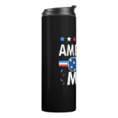 All American Mom 4th of 7月ファミリーマッチング タンブラー (回転左)