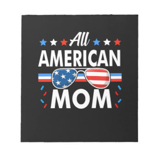 All American Mom 4th of 7月ファミリーマッチング ノートパッド