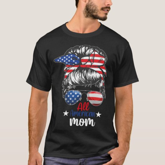 All American Mom 4th of July Party Tシャツ (正面)