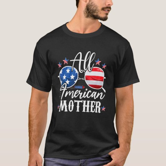 All American Mother Matching Family 4th of July Am Tシャツ (正面)