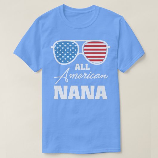 All American Nana Granda 4th July Matching Family Tシャツ (デザイン正面)