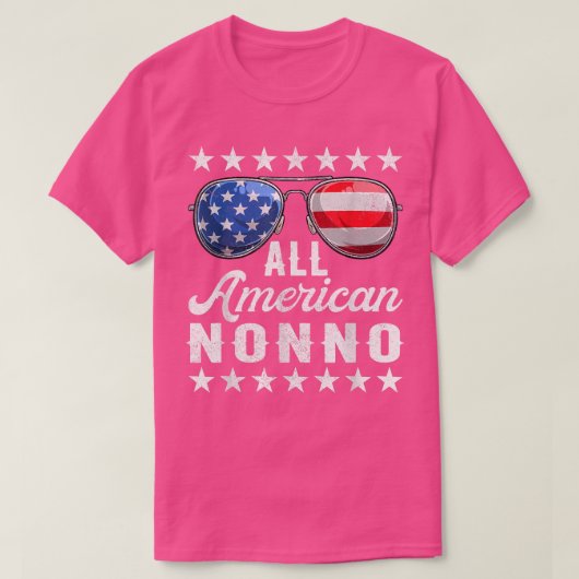 All American Nonno Shirt, 4th Of July Matching Out Tシャツ (デザイン正面)