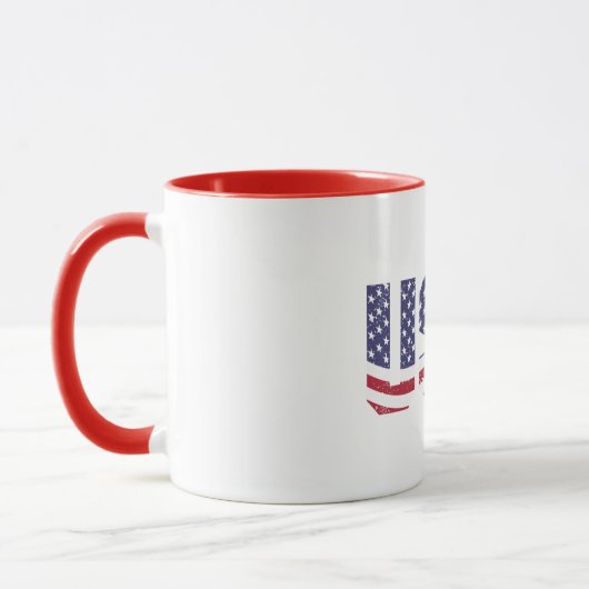 "All American" Patriotic USAロゴ マグカップ (左)