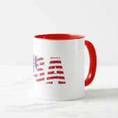 "All American" Patriotic USAロゴ マグカップ (正面右)