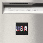 "All American" Patriotic USAロゴ マグネット (インサイチュ (食洗機))