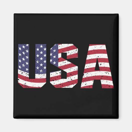 "All American" Patriotic USAロゴ マグネット (正面)