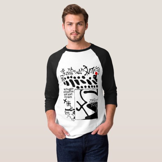 All Asemic All Time Version 1 (AATT1) Tシャツ (正面フル)