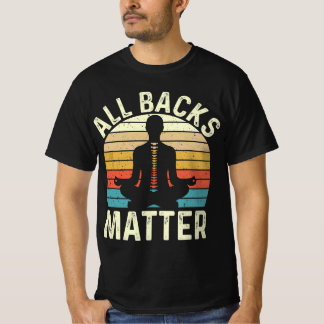 All Backs Matter -レトロカイロプラクター物理 Tシャツ