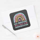 All Behavior Is A Form Of Communication スクエアシール (封筒)