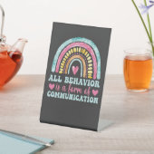 All Behavior Is A Form Of Communication 台座サイン (インサイチュ)