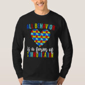 All Behavior Is A Form Of Communication SPED Teach Tシャツ (正面)