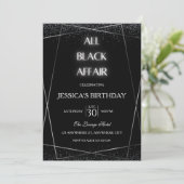 All Black Affairs Birthday Partyへの招待 招待状 (スタンド正面)