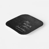 All Black Affairs Birthday Party モダン （全黒浮気誕生日会） ペーパープレート (傾斜あり)